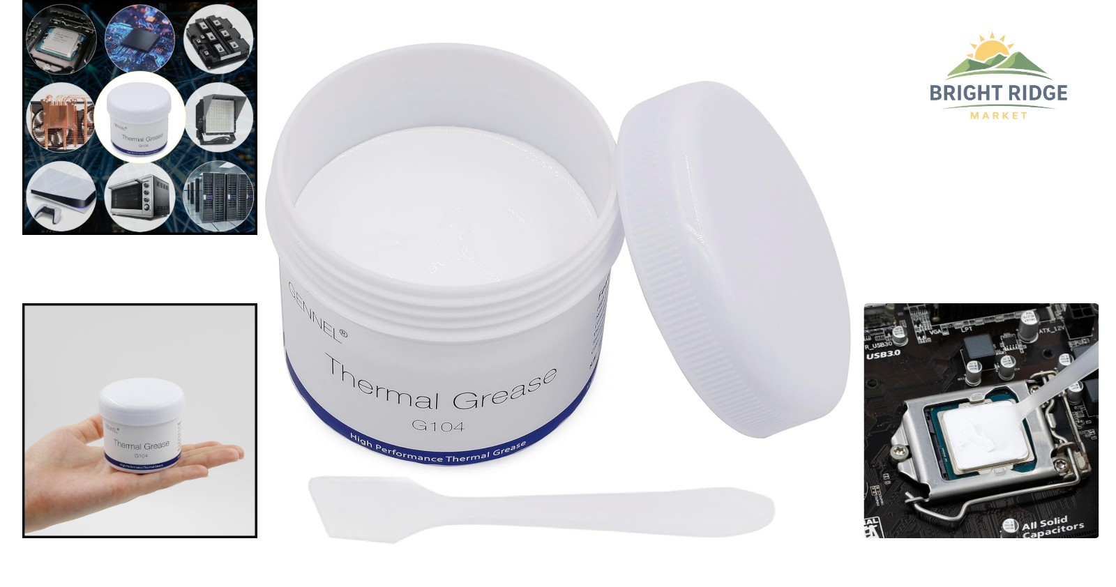 High Temperature Resistance Thermal Grease for Electronic Component Cooling