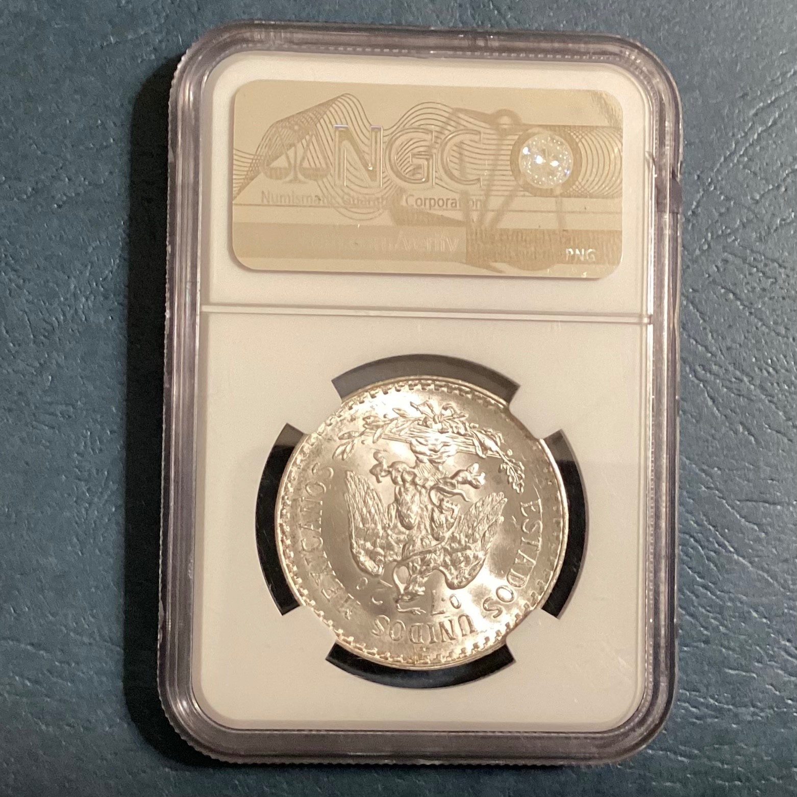 1932 Mexico One Silver Peso NGC MS 66 - GEM UNCIRCULATED