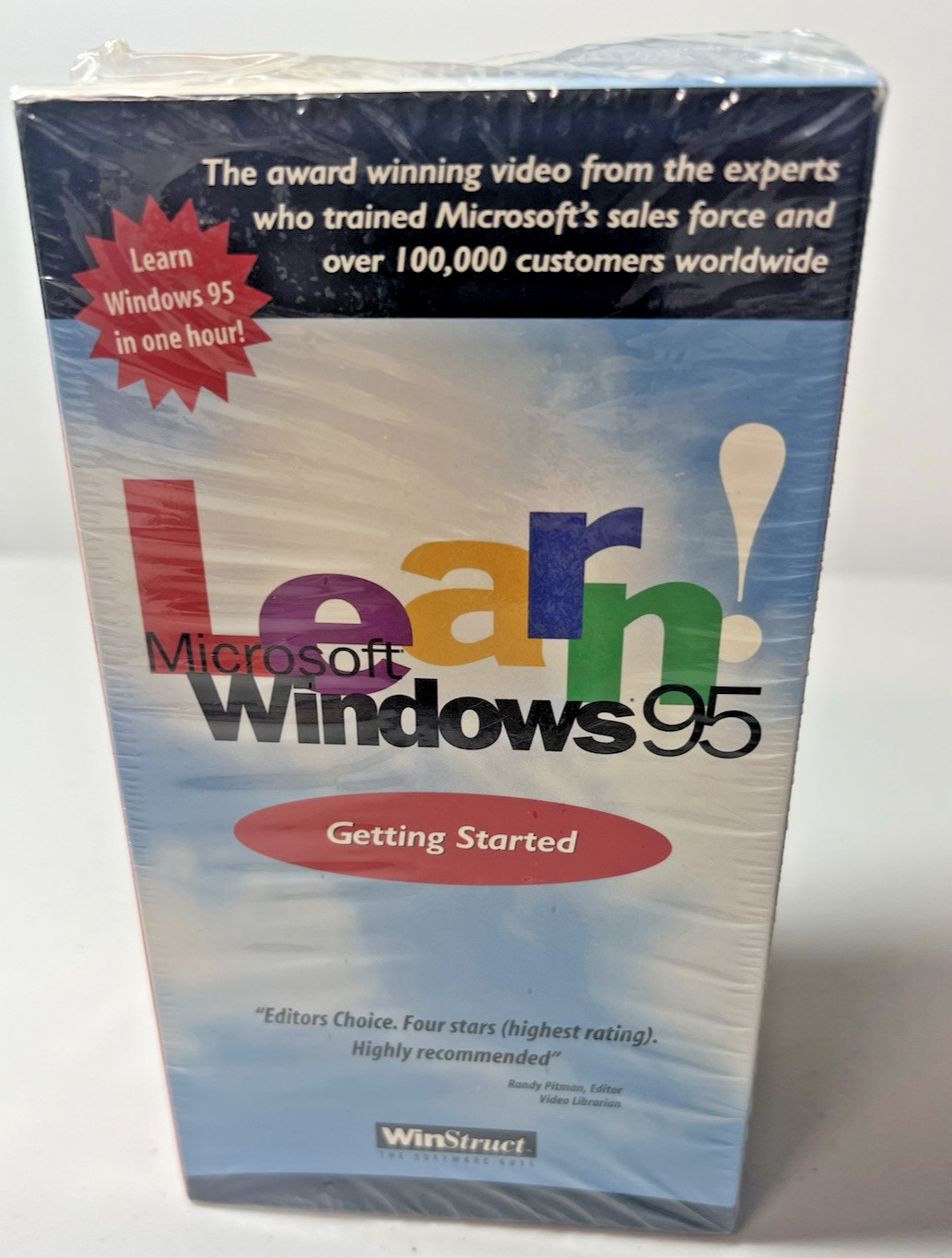 Microsoft Learn Windows 95 New Sealed 3-Pack Certified Professional VHS