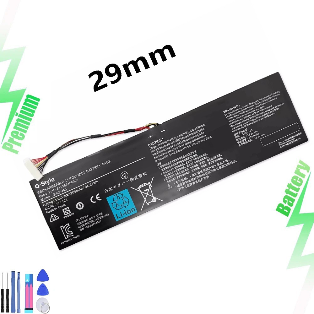 New GAG-J40 541387460005 Battery for Gigabyte Aero 14 Aero 15 Series