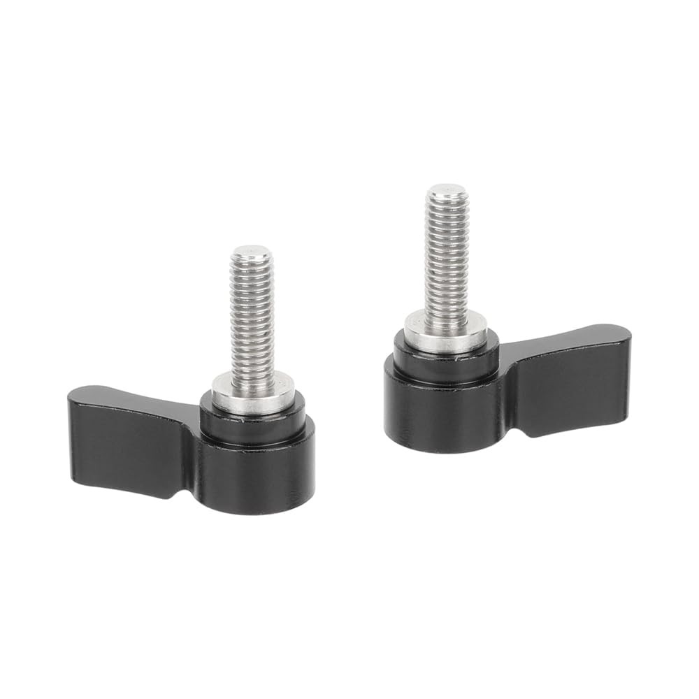 M5 Rotating Knob Adjustable Thumb Lever Screw 15mm Length Black 1 PC