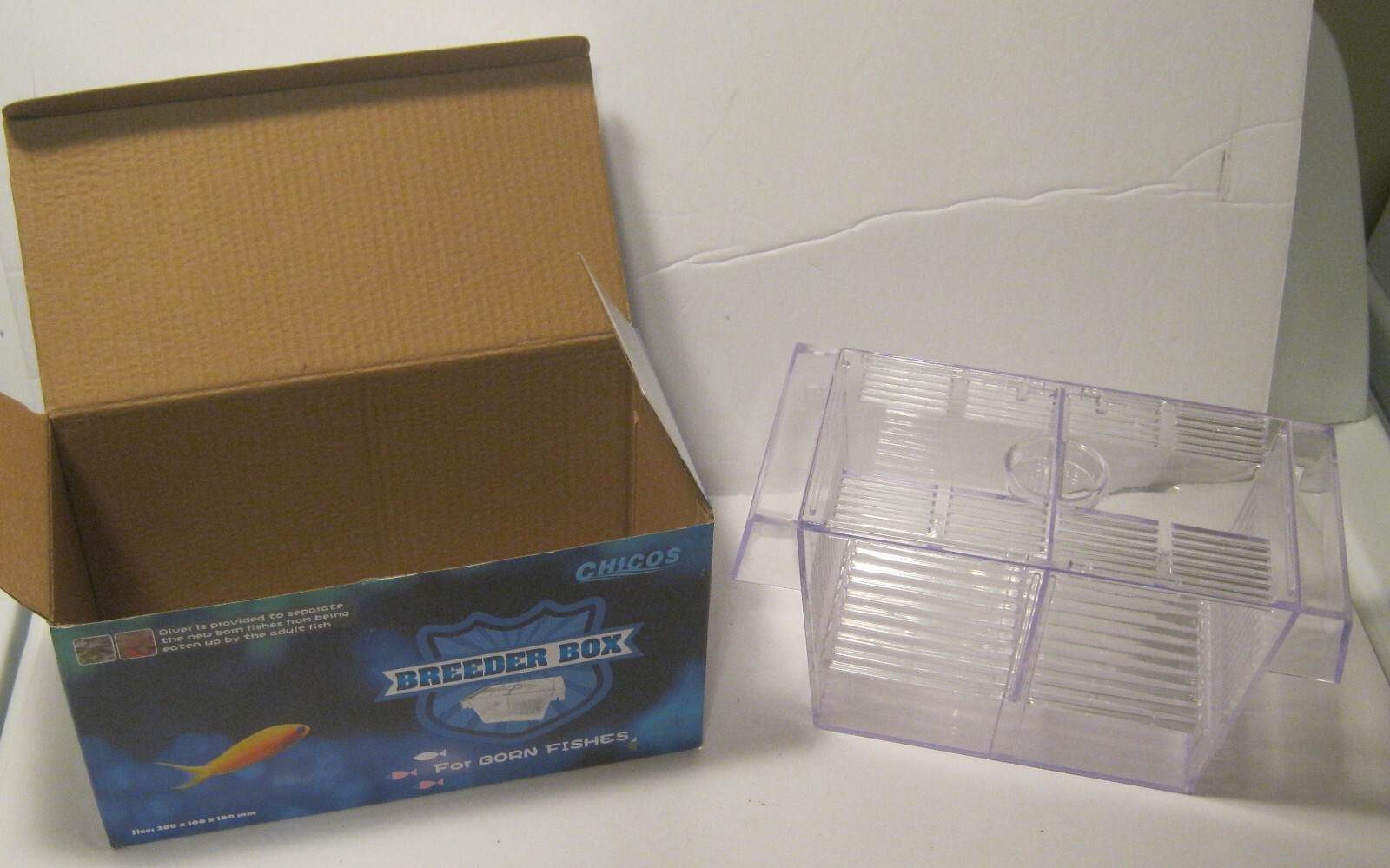 Chicos BREEDER BOX for Born Fishes 200mm X 100mm X 100mm NEW in Open Box!!!
