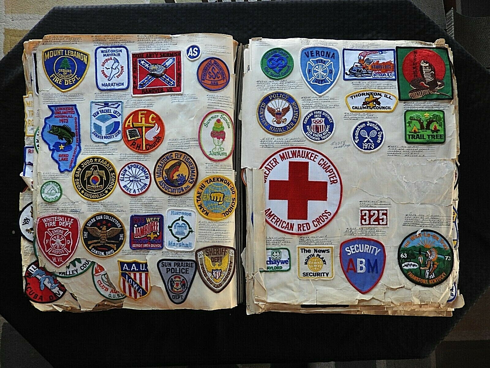 1972 NCHA "9th MICHIGAN FALL CAMPOUT" CHESANING MI JACKET SHOULDER PATCH