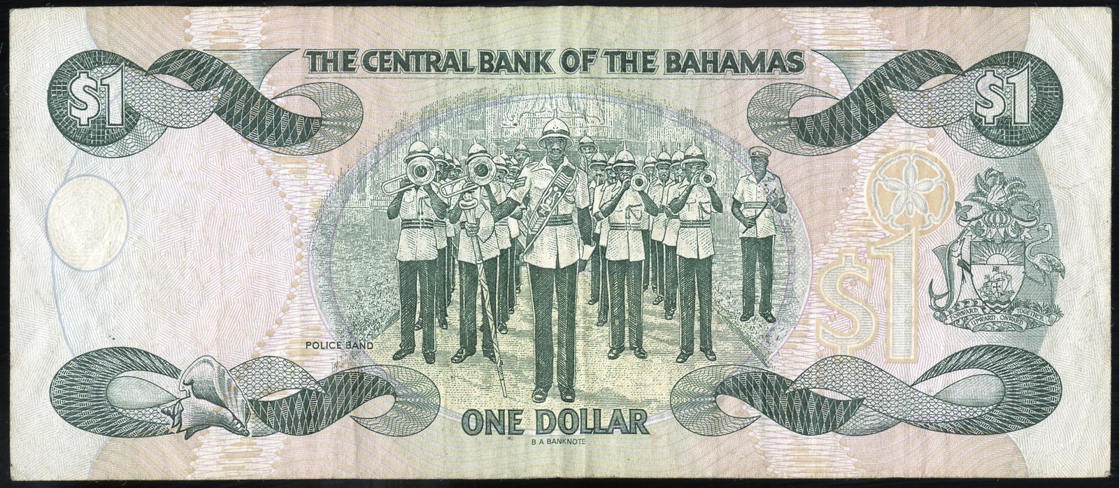 Bahamas Paper Money VF $1 Early Note