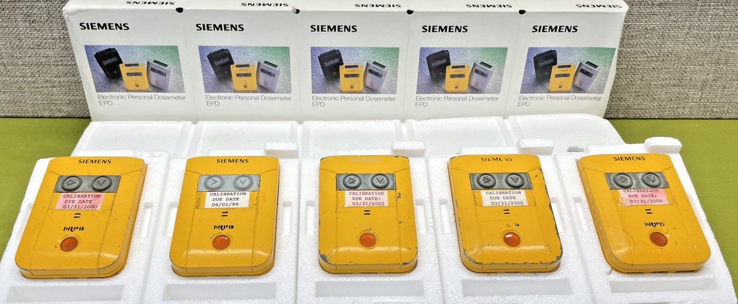 Siemens EPD1 Electronic Personal Dosimeter, Set of 5
