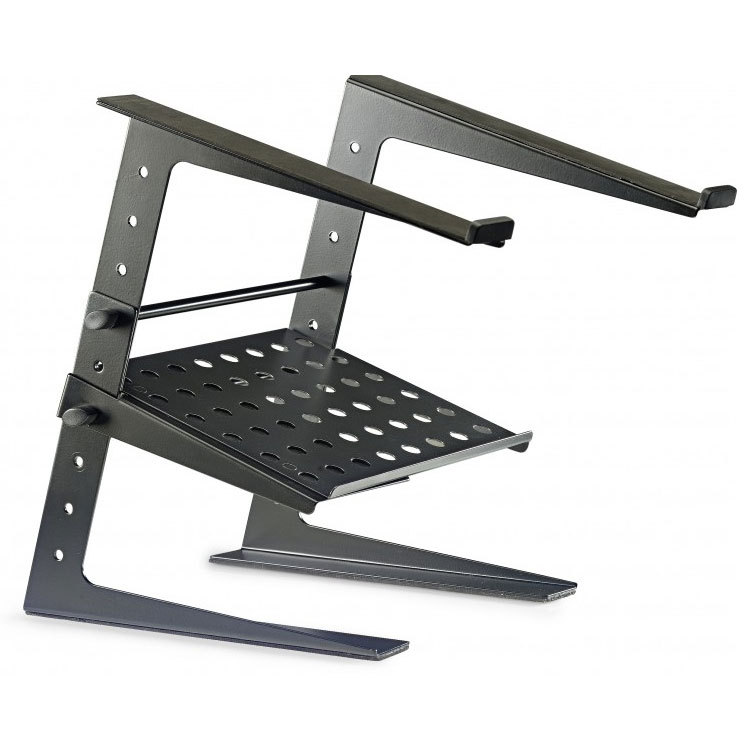 Stagg DJS-LT20 Professional Laptop Stand Black DJ Disco inc Lower Shelf