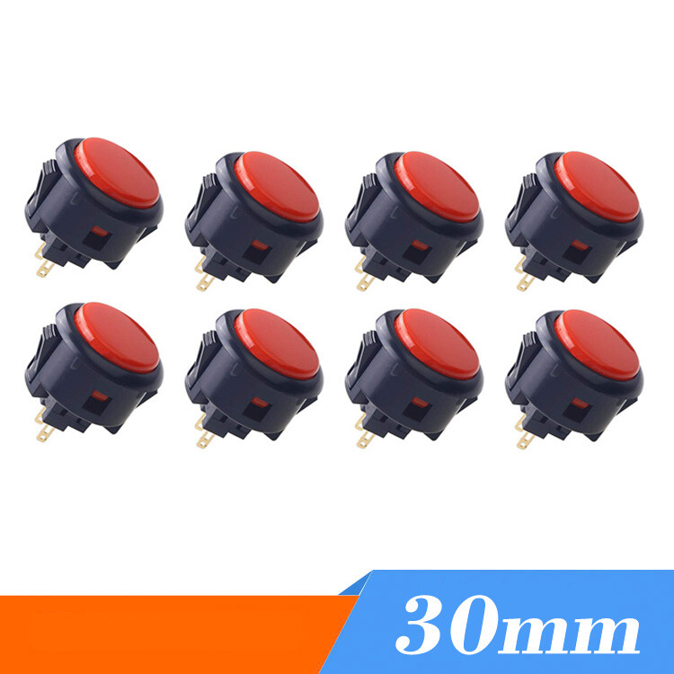 30mm Arcade Button Push Game Kit DIY Replace for OBSF OBSC OBSN MAME JAMMA DIY
