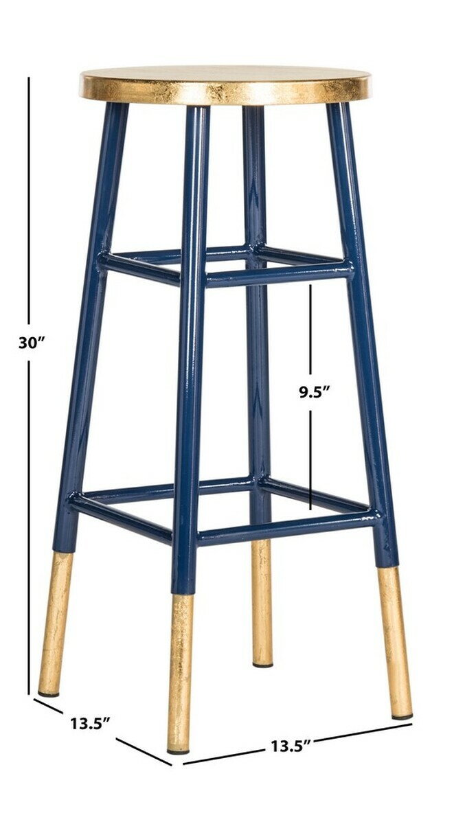 Safavieh Emery Dipped Gold Leaf Bar Stool, Reduced Price 2172702585 FOX3230A