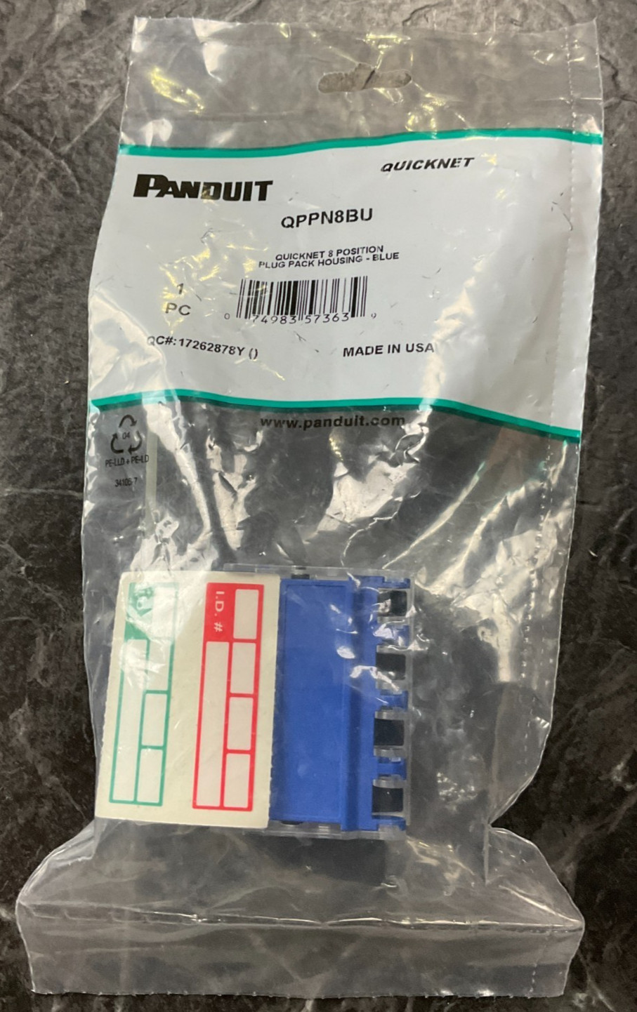 Panduit QuickNet Plug Pack Housing 8 port QPPN8BU ✅❤️️✅❤️ NEW! SEALED!