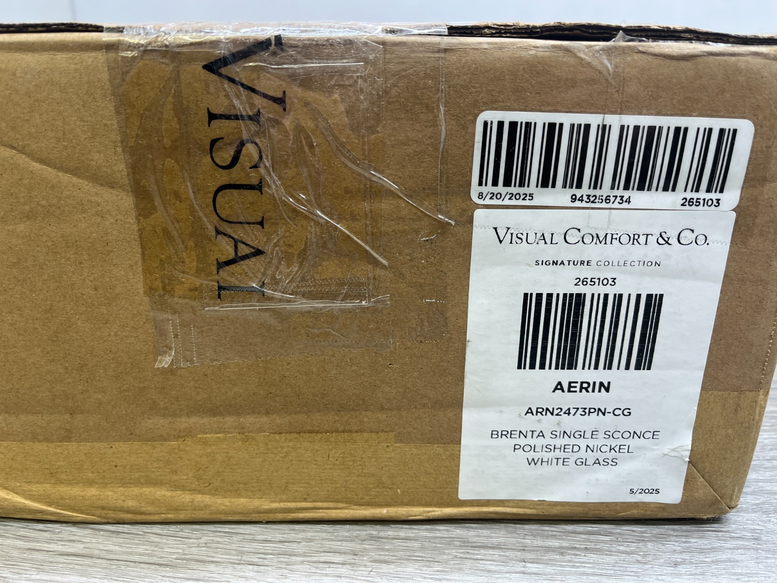 Visual Comfort Signature Collection ARN2473PN-CG OPEN BOX AERIN Brenta