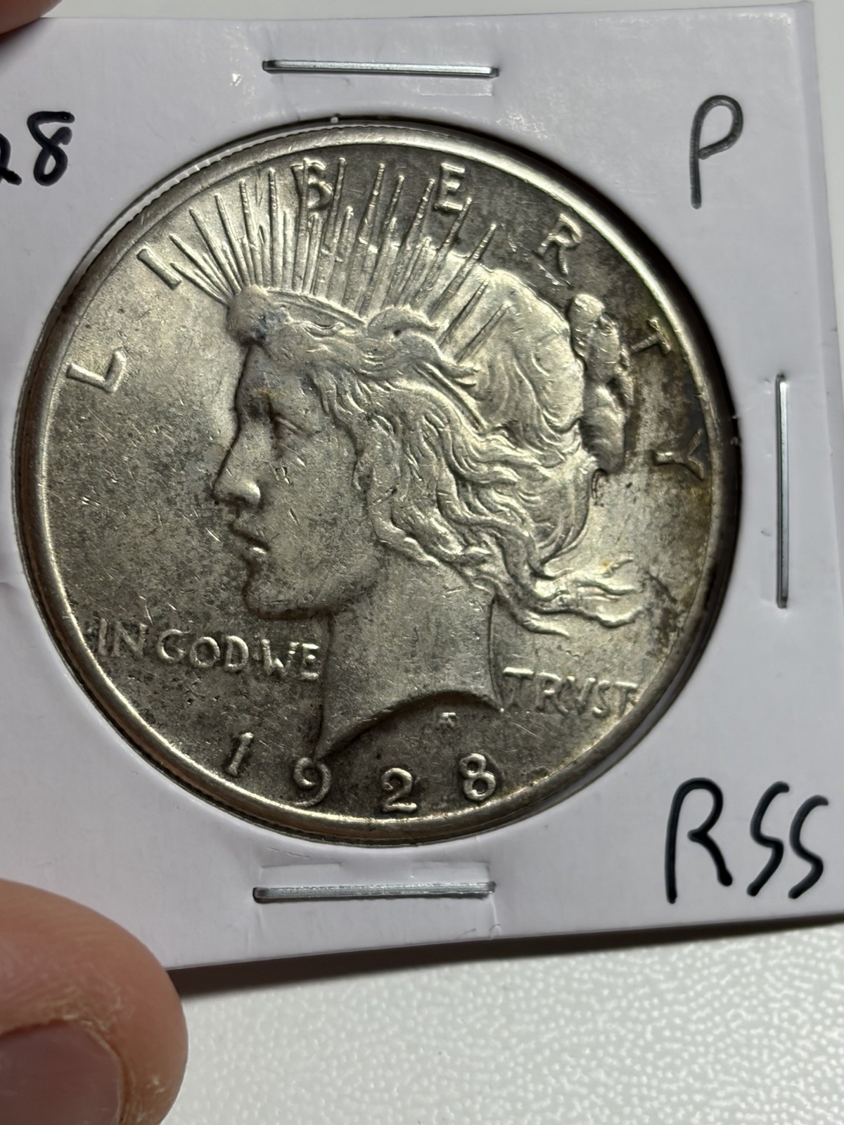 1928-P Peace Silver Dollar $1 AU/UNC Key Date