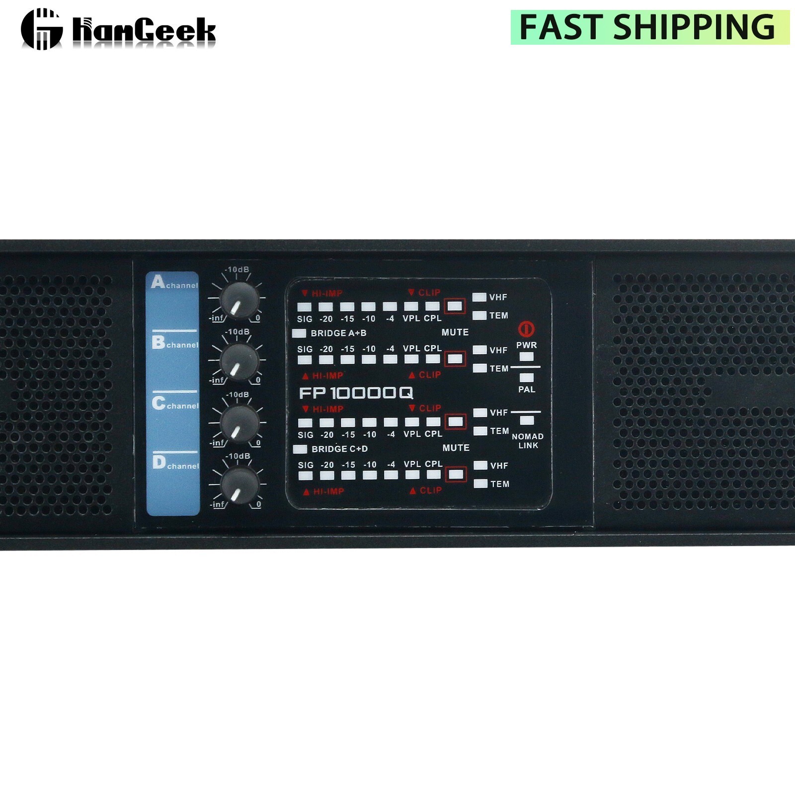 FP10000Q 4x1350W Digital Power Amp Power Amp 4 Ch Amp for Stage Bar KTV Karaoke