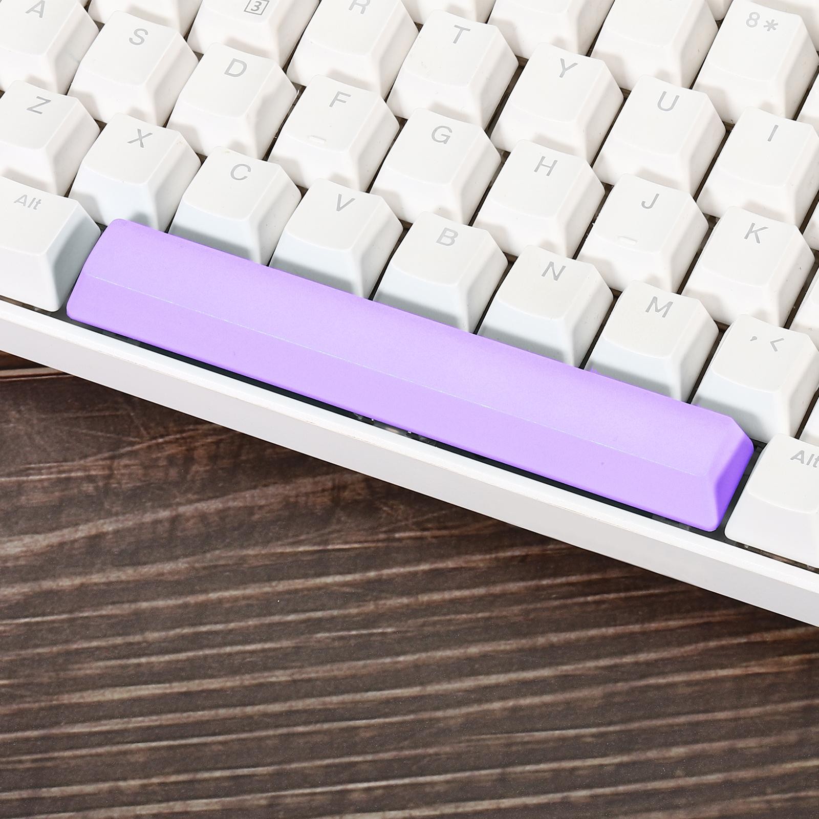 6.25u Spacebar Keycaps, MX Keyboard Replacement Universal PBT Mechanical, Purple