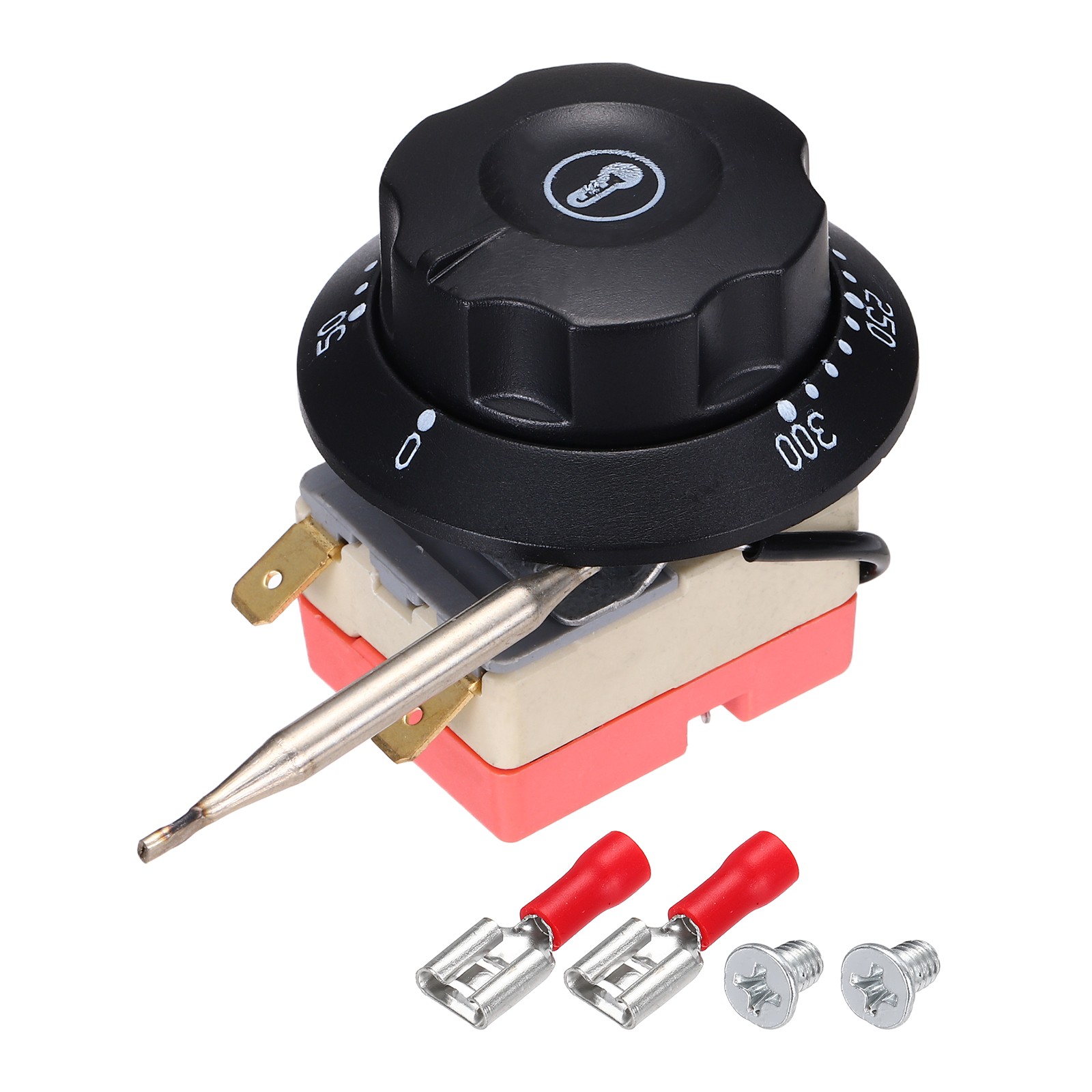 2pcs Temperature Control Switch 250V, 16A 50-300°C Capillary Thermostat