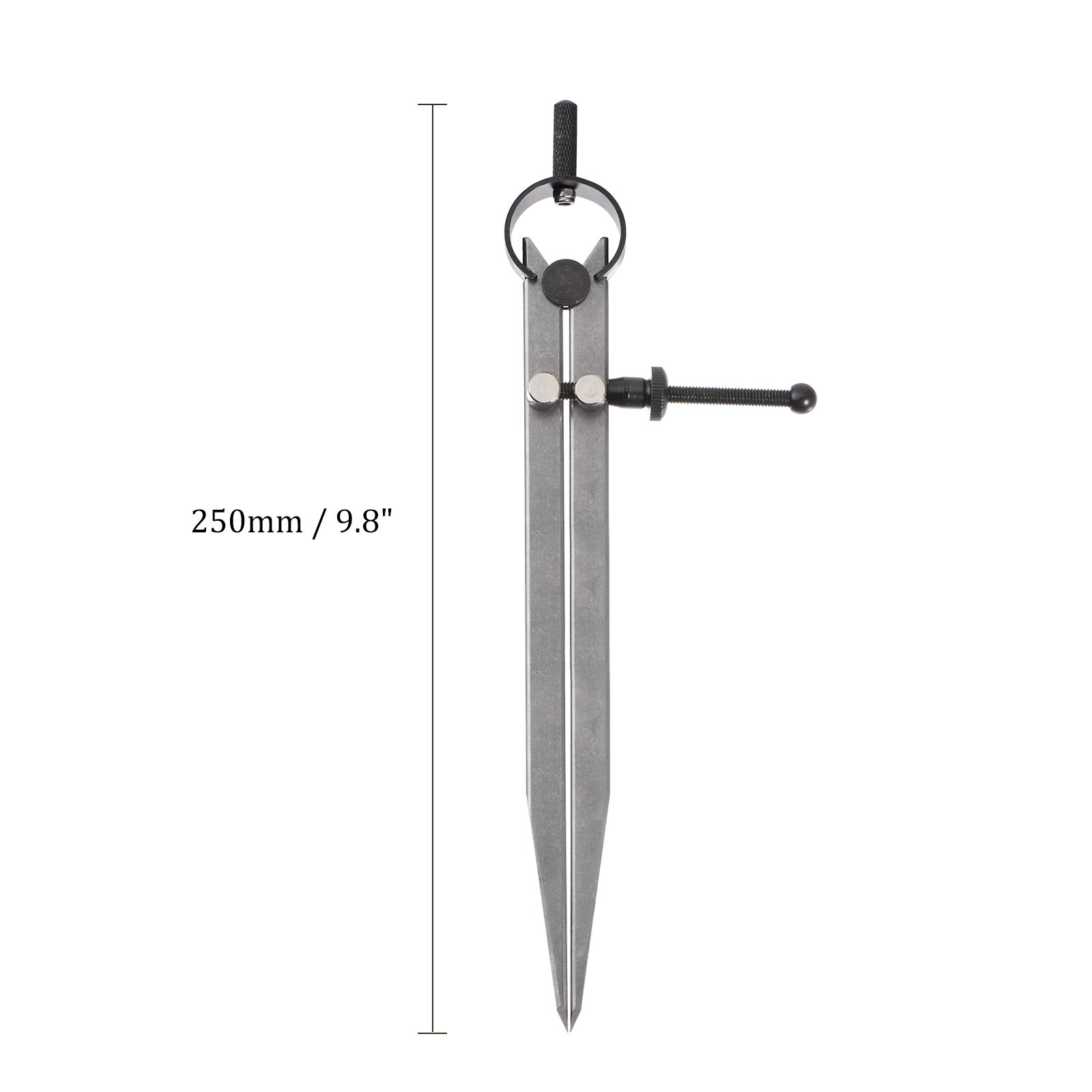 Spring Joint Caliper 8" Carbon Steel Spring Divider Caliper w Solid Nut Flat Leg