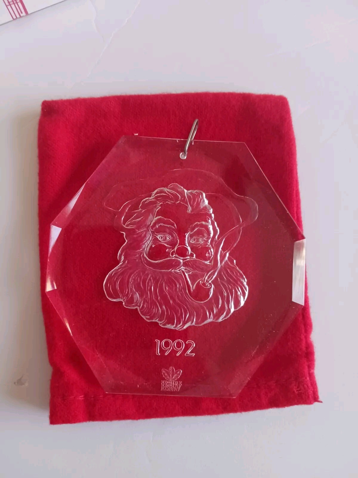 Vintage 1992 Brown & Williamson Tobacco Corp Santa Claus Christmas Ornament