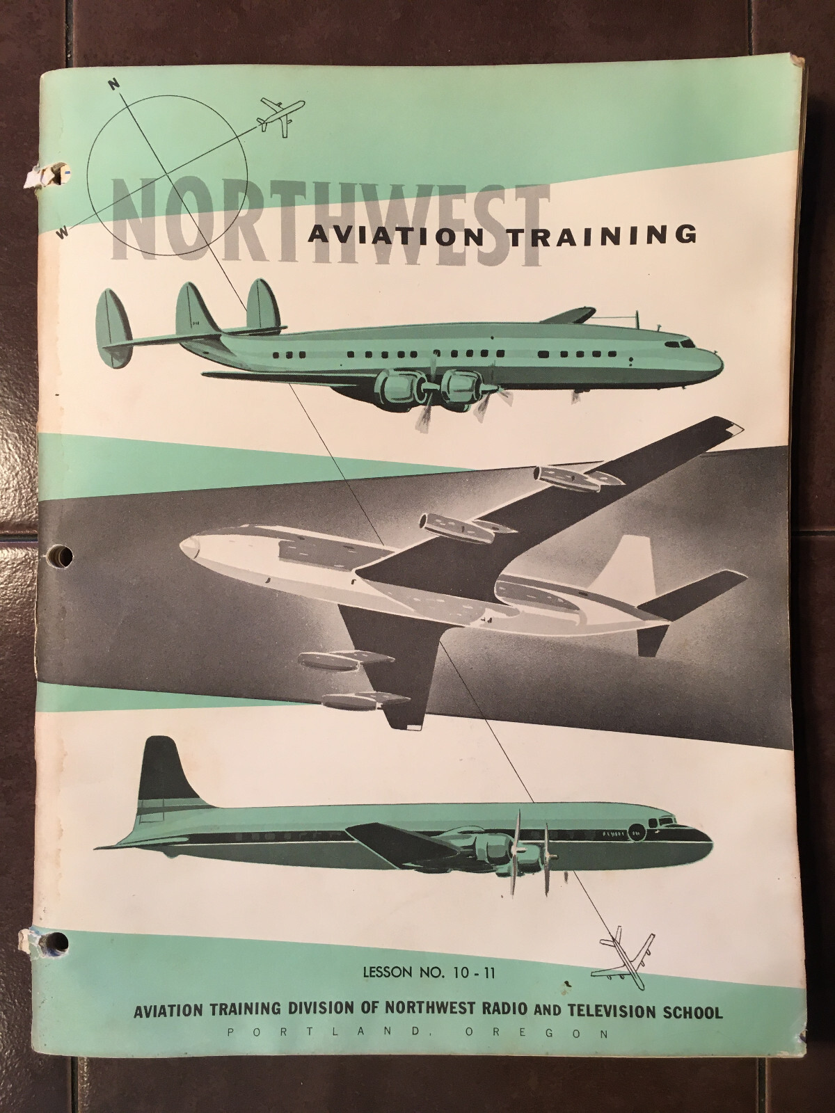 1955 NorthWest Aviation #10-11, Weather Reports, Navigation Training Booklet