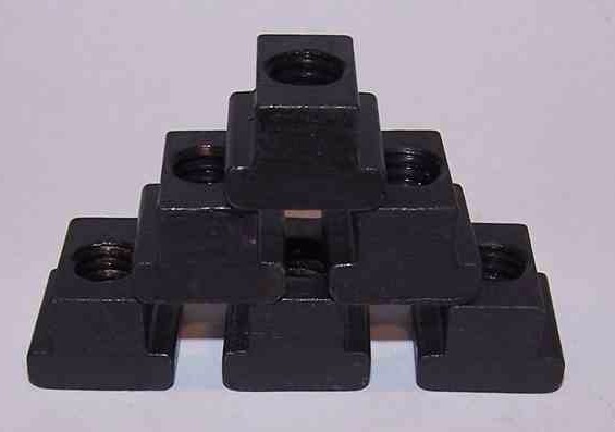 7/16 Inch T-Slot Nut 3/8-16 Thread Qty of 6