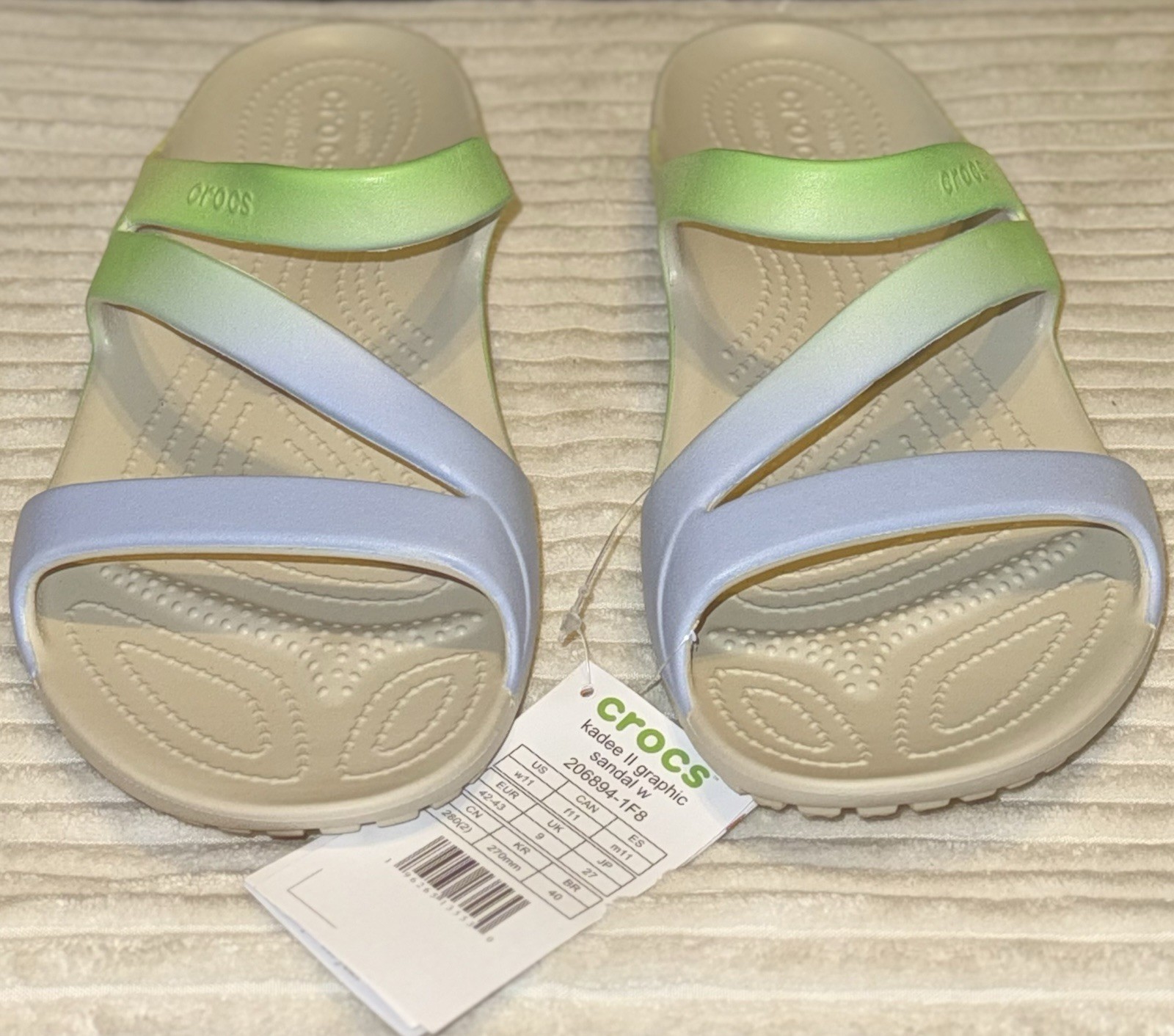 Crocs Kadee II Graphic Women's Sandal Floral Size 11W (New)