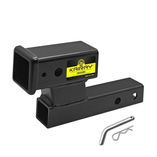 Trailer Receiver Hitch Riser Hitch riser 2" adapter black - 4-inch Rise/Drop