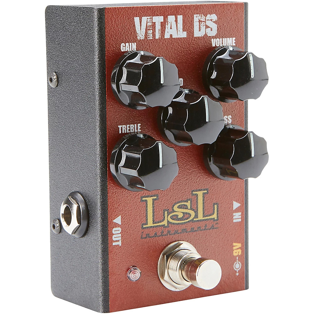 LsL Instruments VITAL DS Versatile Modern Distortion Effects Pedal Red LN