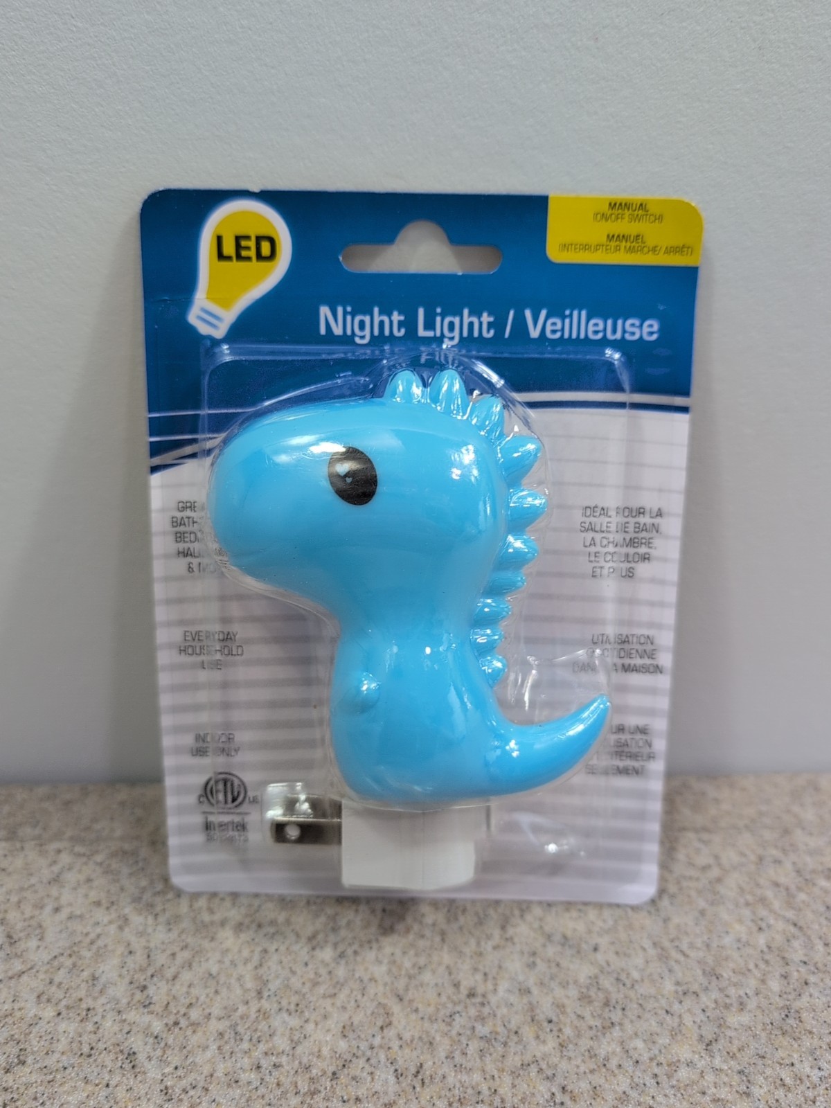 Night Light Blue Bird Dinosaur 120 Volt NEW Bedroom Bathroom Hall Intertek LED