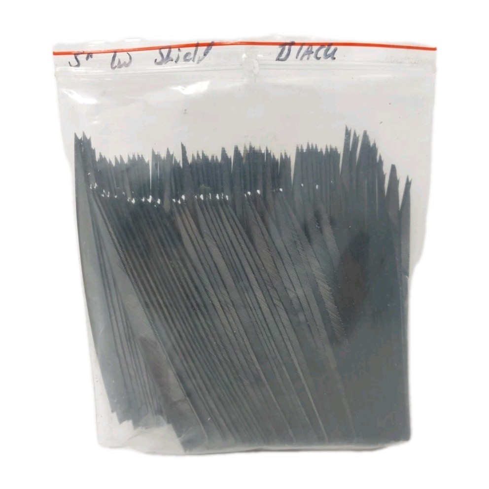 100pk Archery Arrow Feathers 5" Left Wing: Shield Black