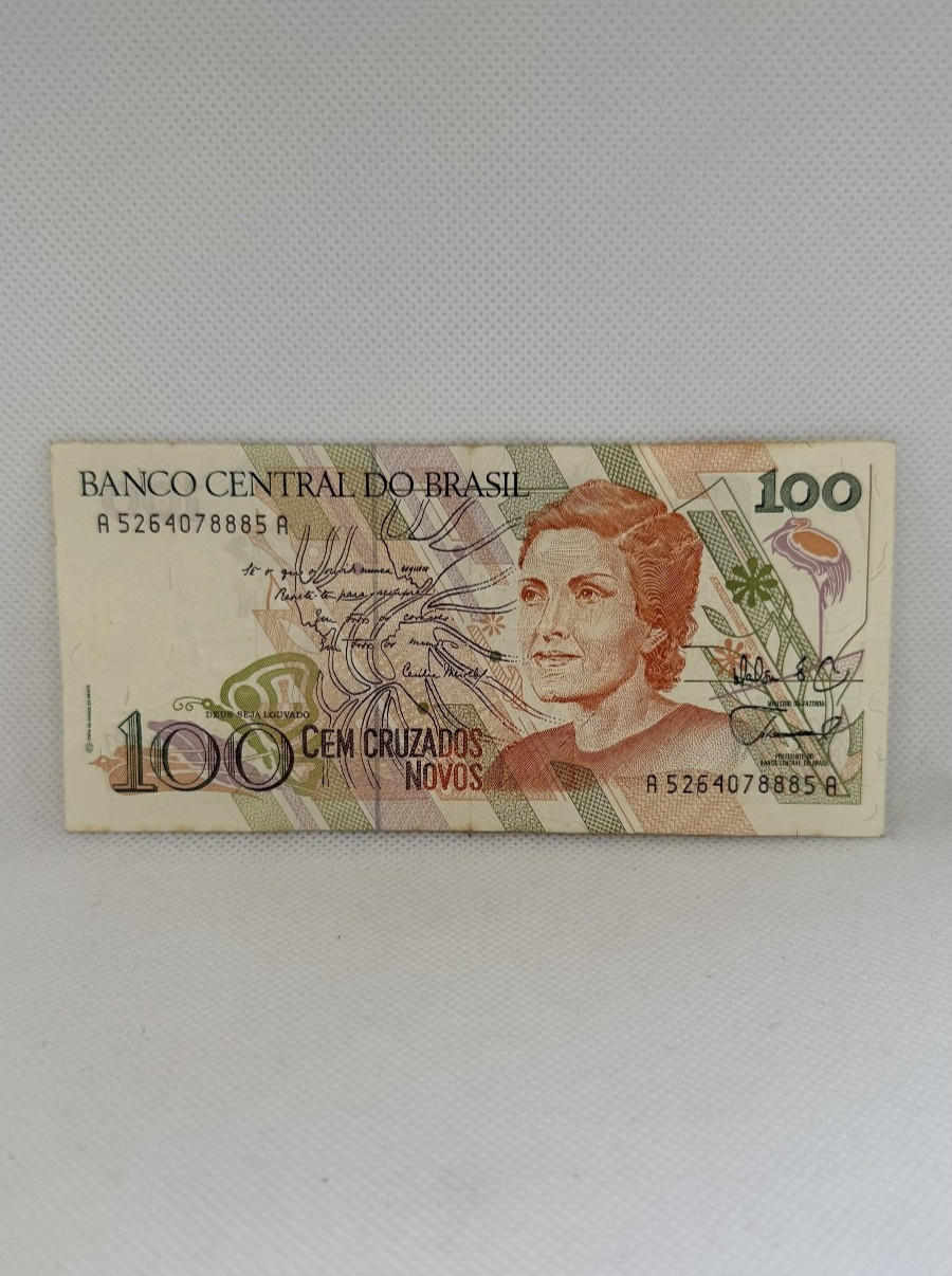 Banknote/Brazil/100 Cruzados 1989/very good condition, VF/P.220