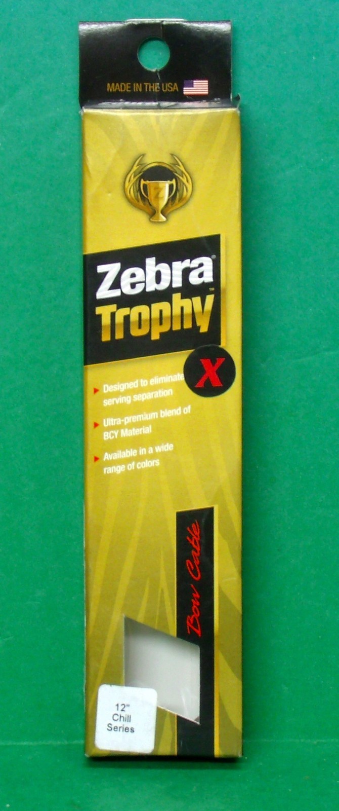 New Mathews Zebra Trophy Premium Yoke Cable for Chill Series Bows - 12" -WSB/WSB