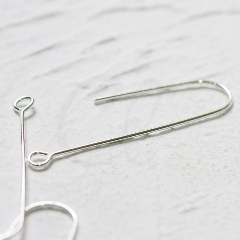 4pcs Silver Plated Earring Finding-Earring Hook-Earring Hoop-U Shape (CW-4150C)