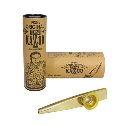 Original Tin GOLD Kazoo Made From The Original 1930's Tooling New In Package