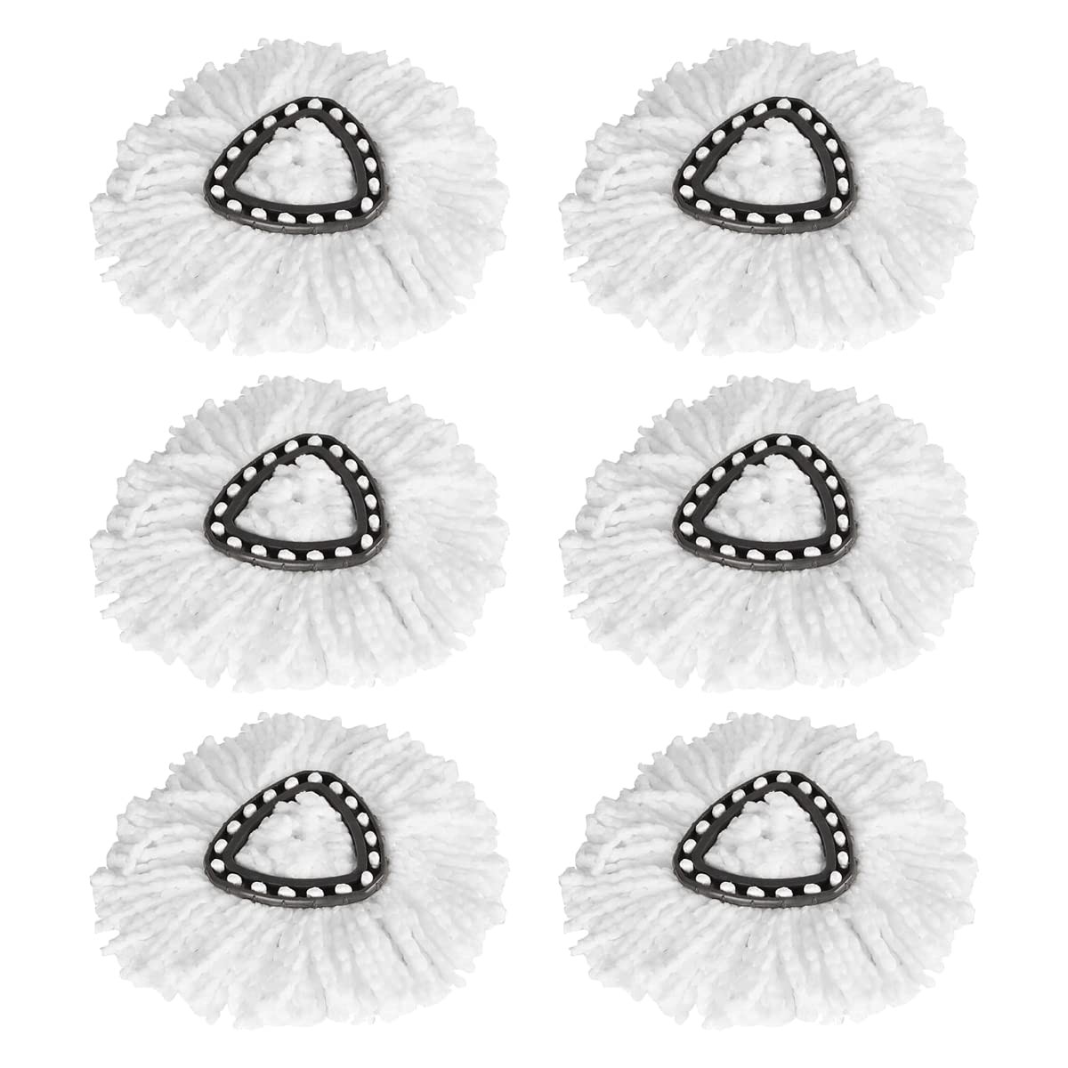 6 Pack Fit O-Cedar Easy Wring Spin Mop Replacement Heads - Microfiber Replace...