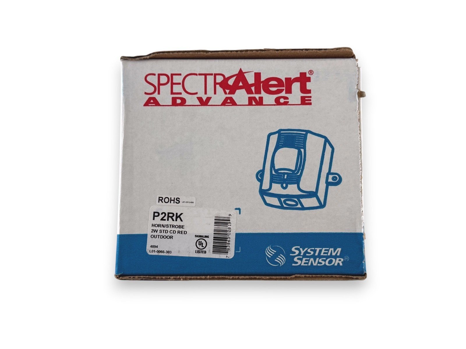 System Sensor P2RK Fire Alarm Horn Strobe Outdoor Red (NEW IN BOX)