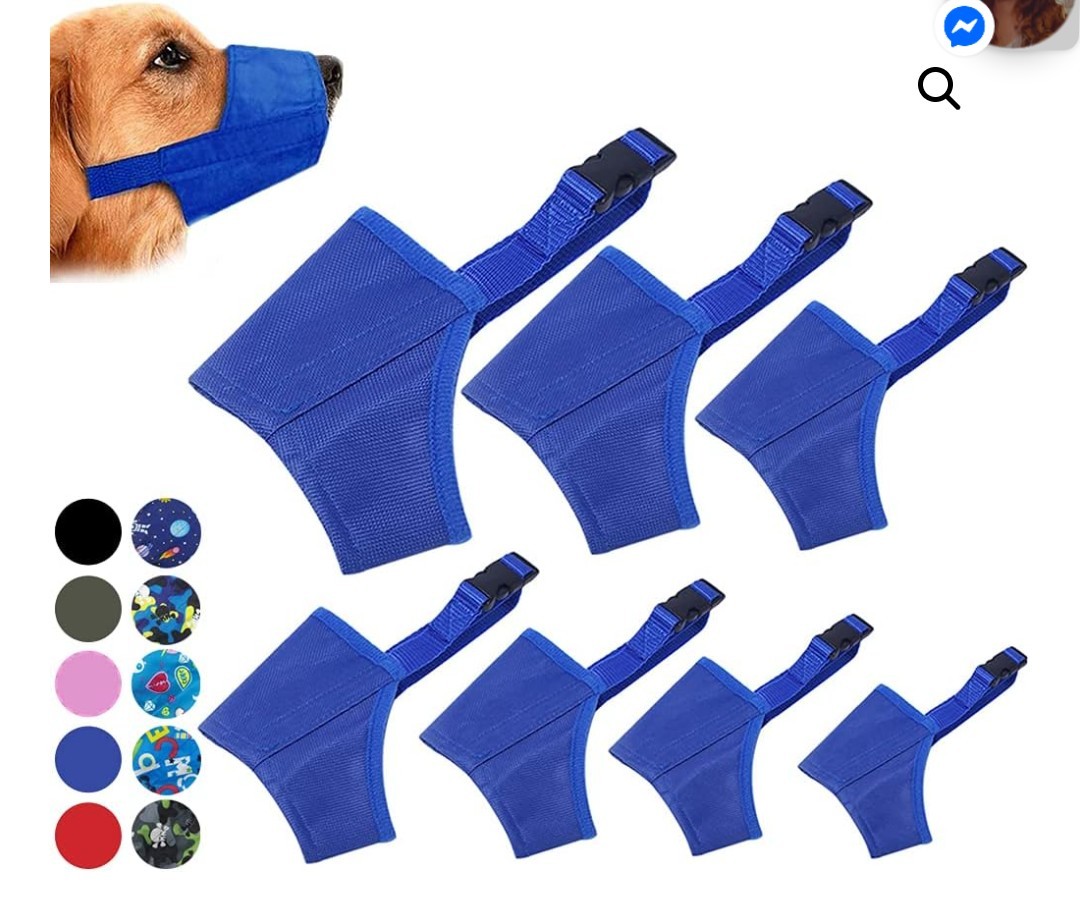 7pc 7sizes Dog Muzzle Set For Dog Grooming Business.  New