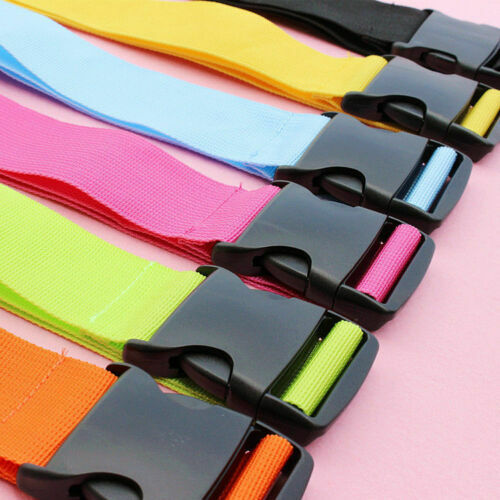 Adjustable Luggage Straps Tie Down Belt Baggage Colorful Buckle Lock Practical