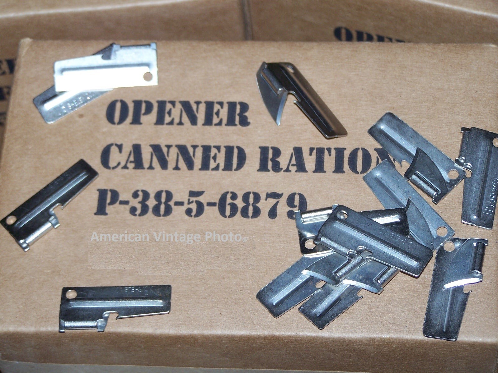 25 P-38 Can Openers Shelby Co USA Military Mess Ration Kit Scout Camper Hiker