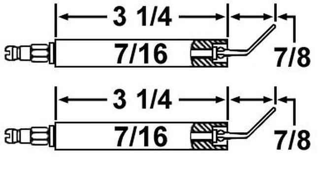 Crown 20770-02 Set Of Electrodes For Carlin 98-301 CRD Oil Burners With 1/16 Rod
