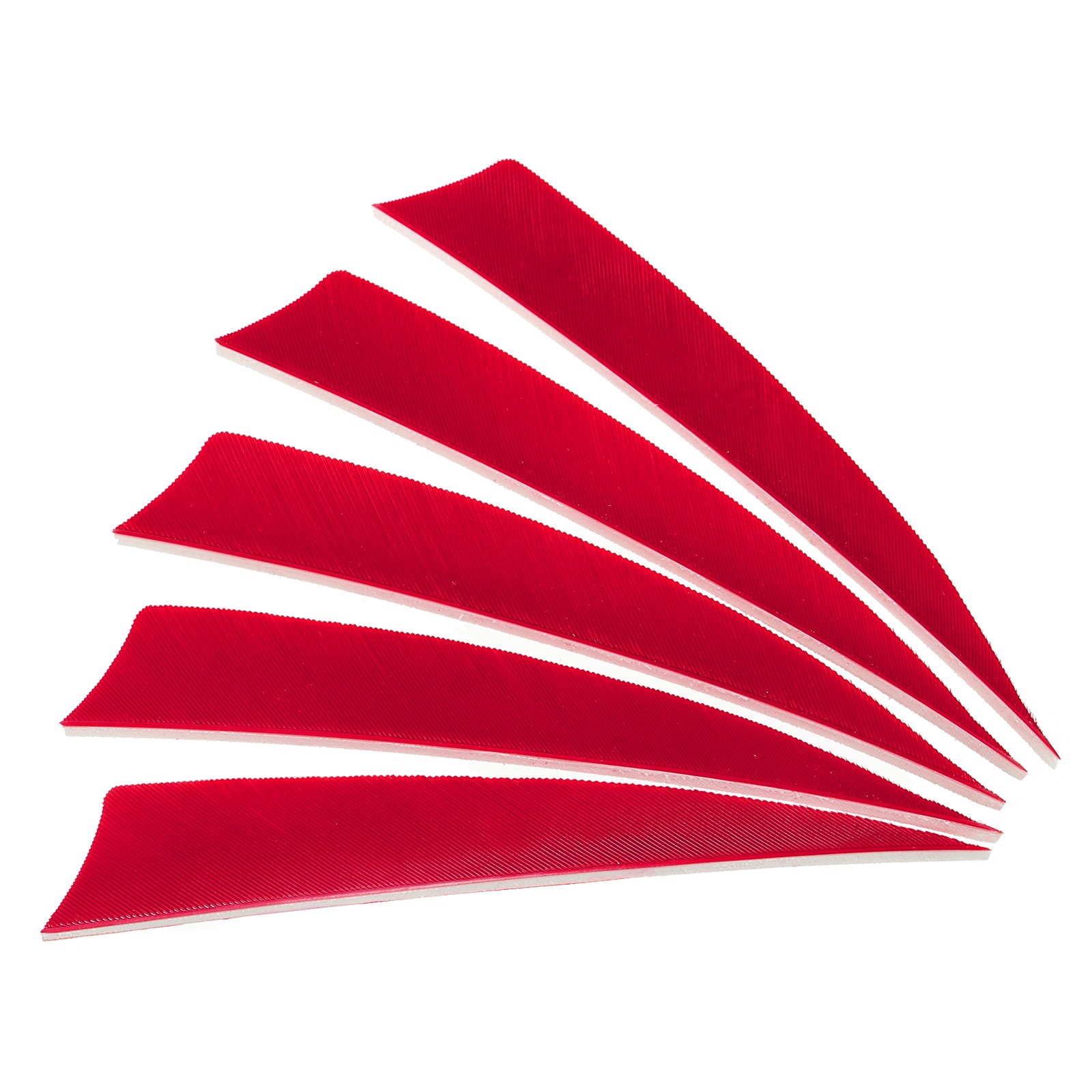 Arrows Vanes 50 Pack 4 Inch Arrow Feather Left Wing Red for DIY