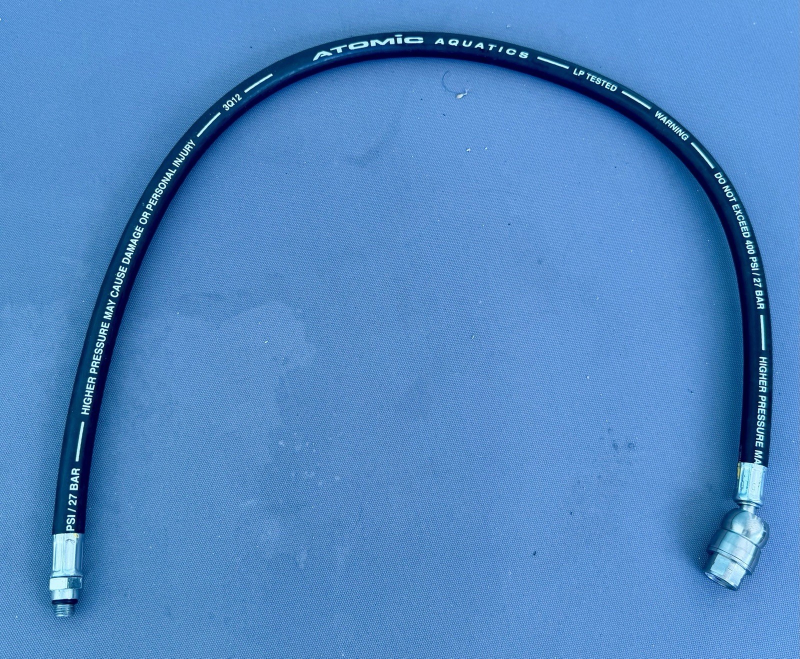 Atomic Aquatics Comfort Swivel Low Pressure 32" Second Stage Hose LP Dive Scuba