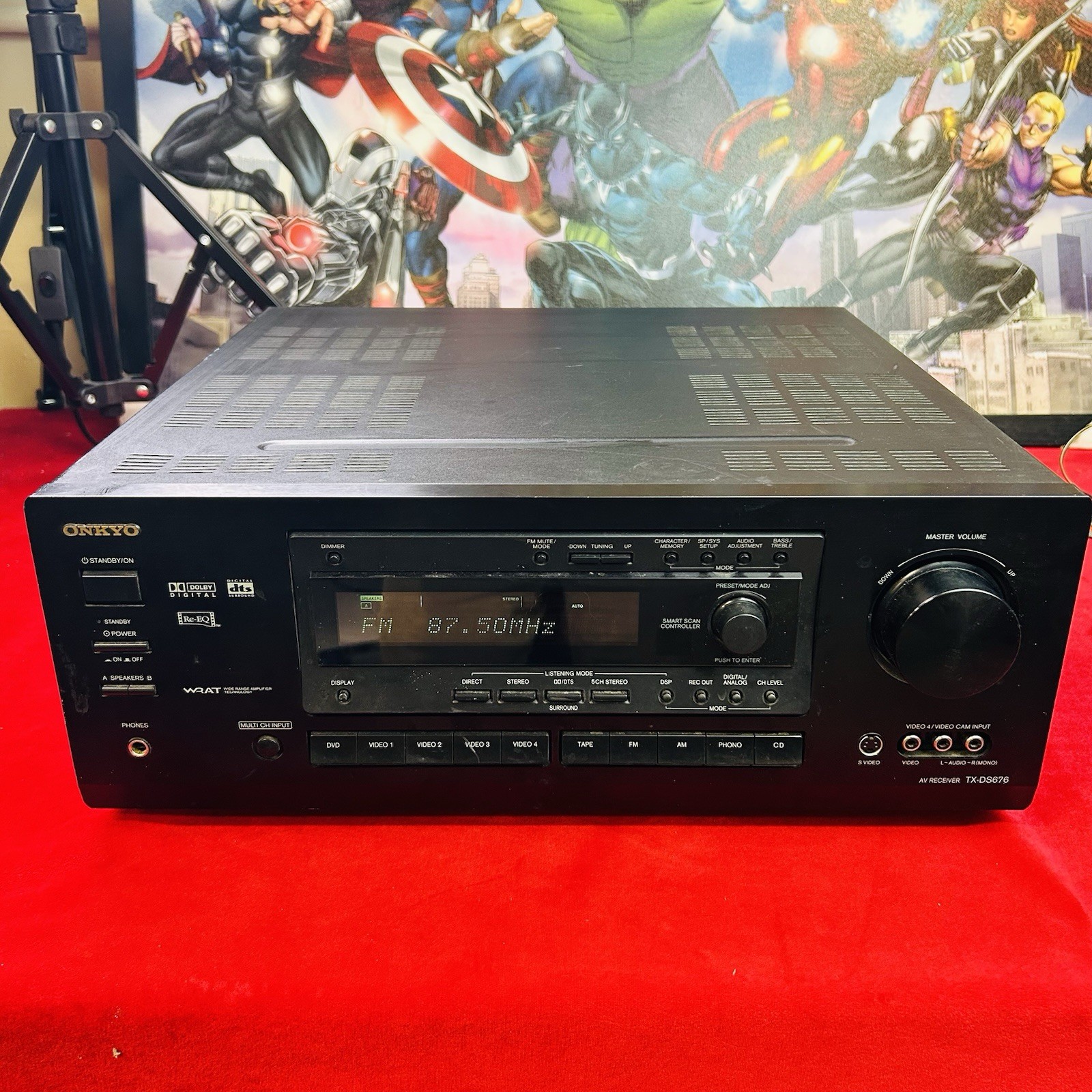 Onkyo TX-DS676 AV Receiver 5.1 Channel Home Theater Dolby Digital DTS RE-EQ