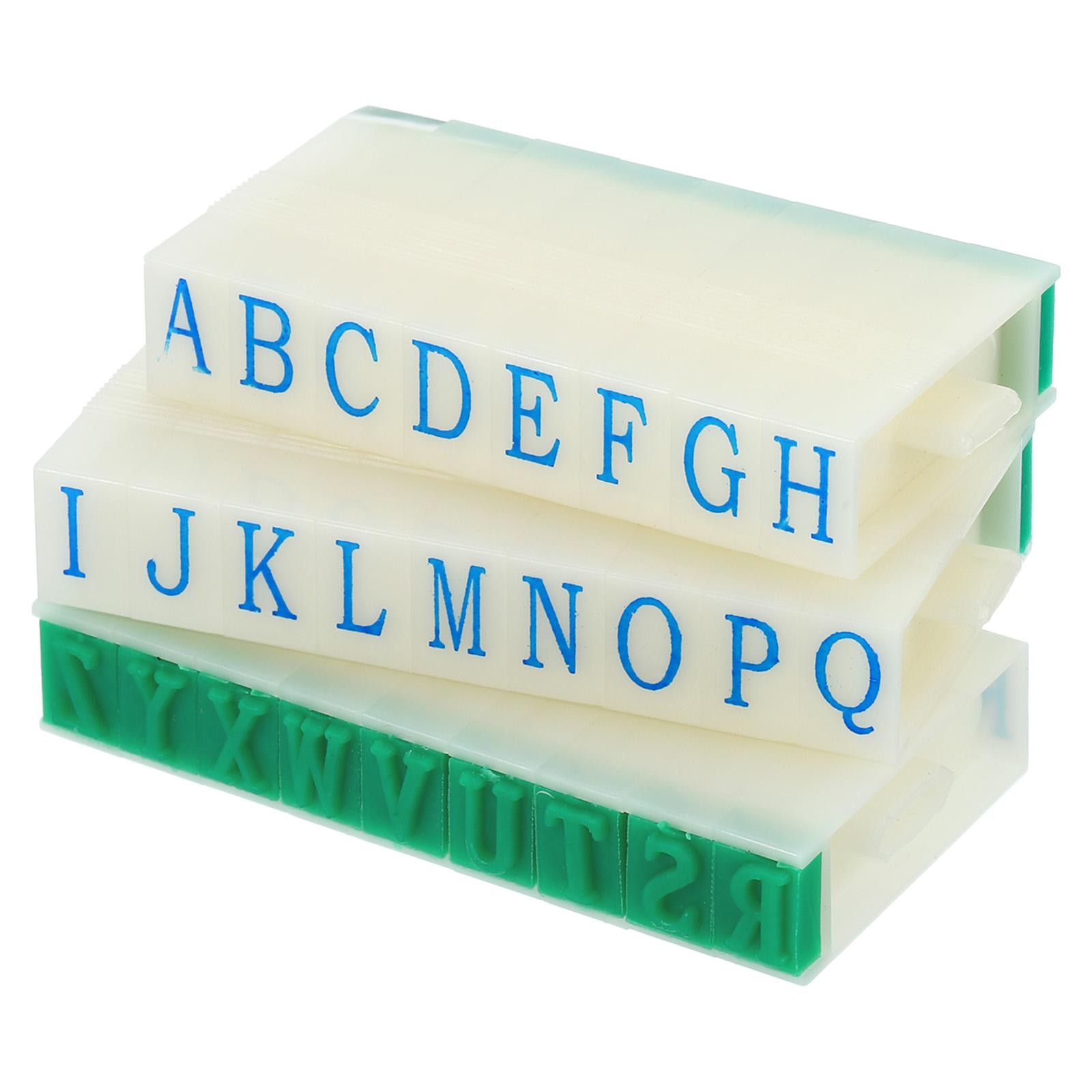 Detachable Letter Stamp Plastic 9mm 26 Digits Font Size 3 Alphabet A-Z Set