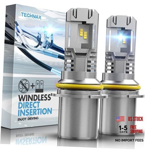 9007 Fog, 400% Brighter 6500K Fanless Plug and Play Compatible 9007 (Fanless)