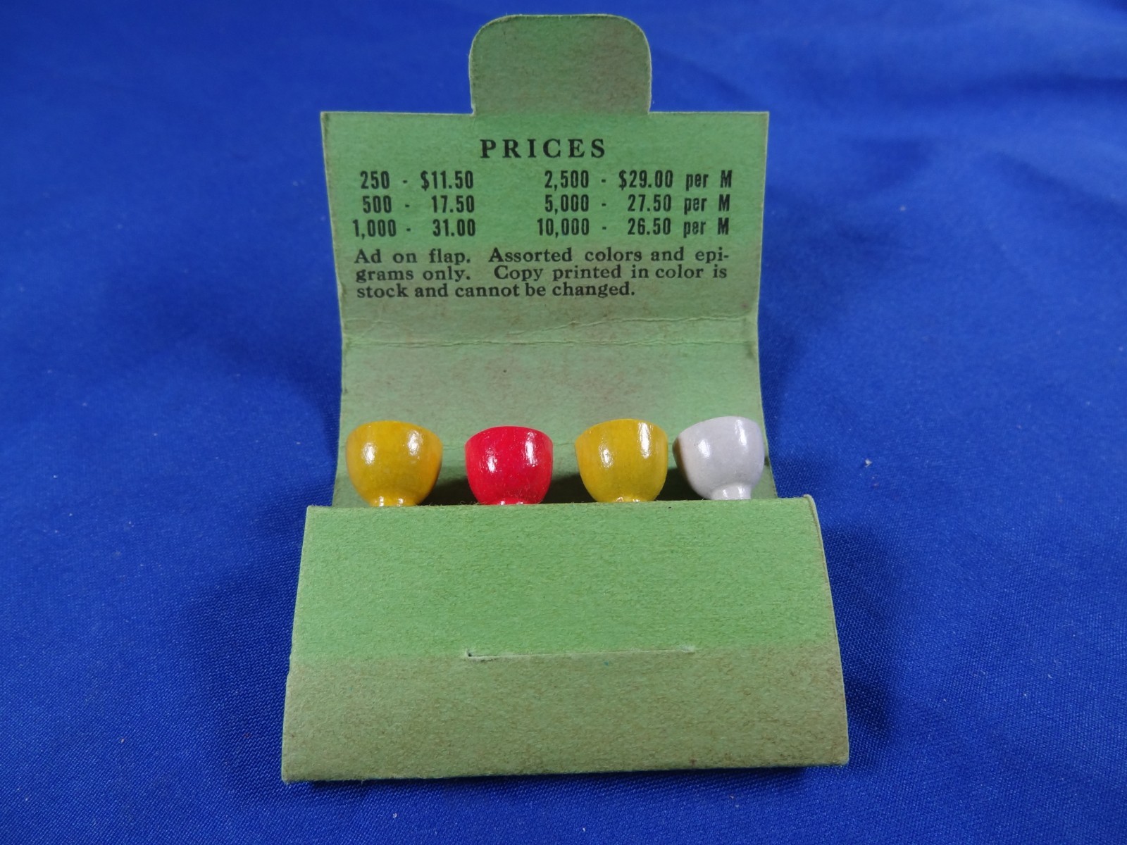 ANTIQUE VINTAGE  ADVERTISING GOLF TEES  MATCH BOOK GREAT COLLECTION BOBBY TEES