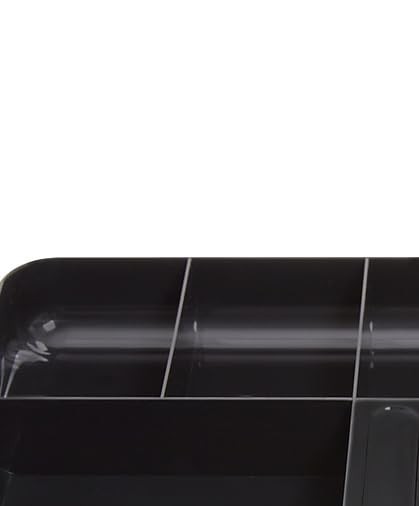 Staples TR55350 13-Compartment Plastic Drawer Organizer, Black (TR55350)