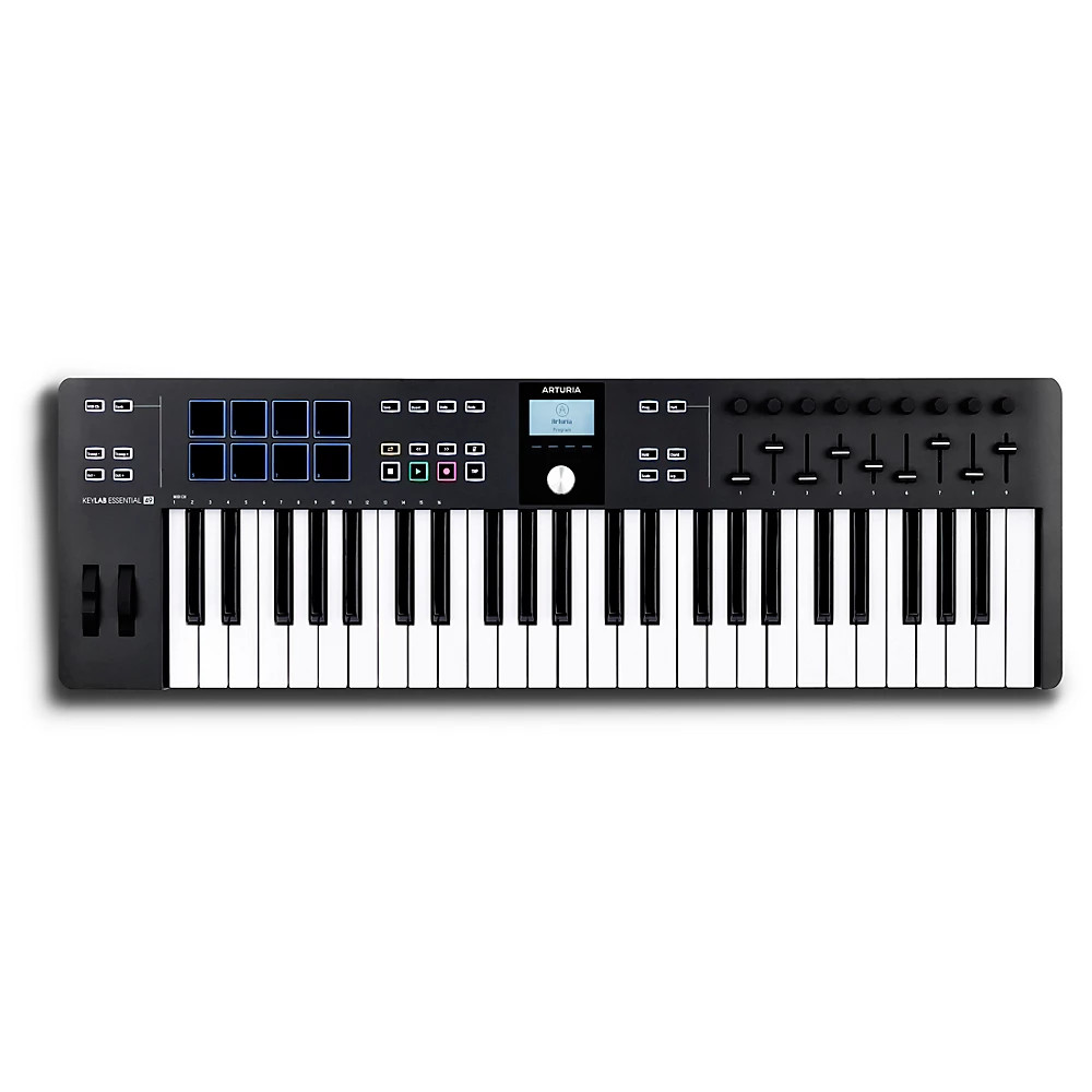 Arturia KeyLab Essential 49 mk3 MIDI Keyboard Controller Black