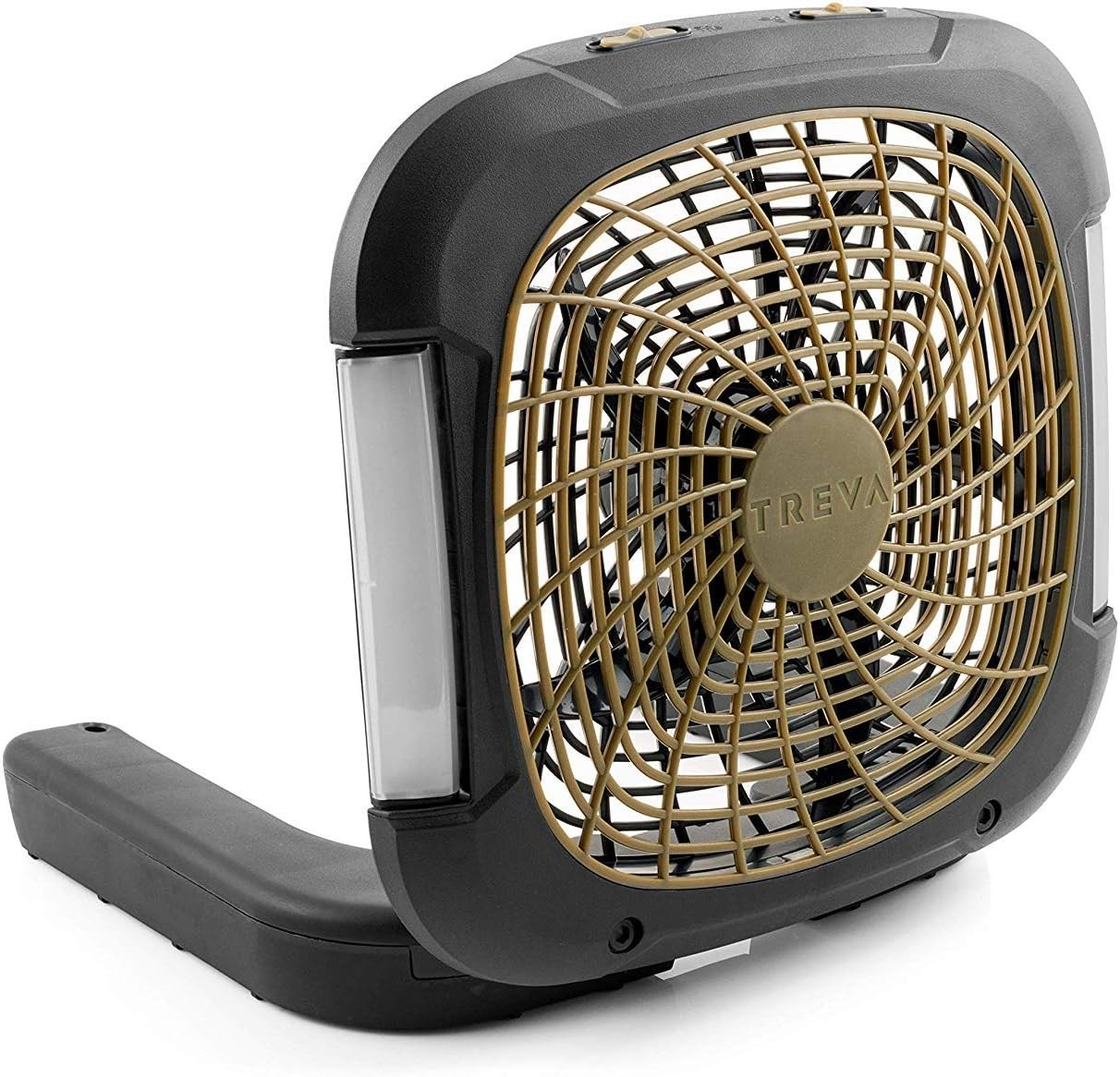 Treva 10 Inch Portable Fan with LED Lights - Battery Powered