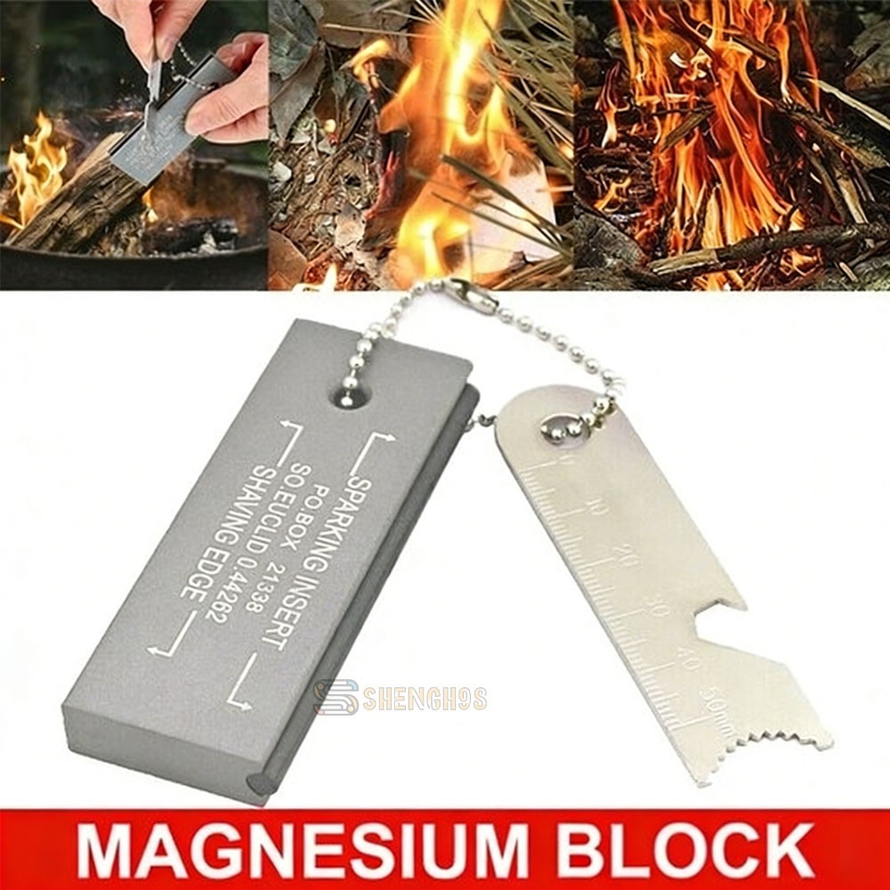 Bloque de magnesio iniciador de incendios Flint Striker partidos de emergencia