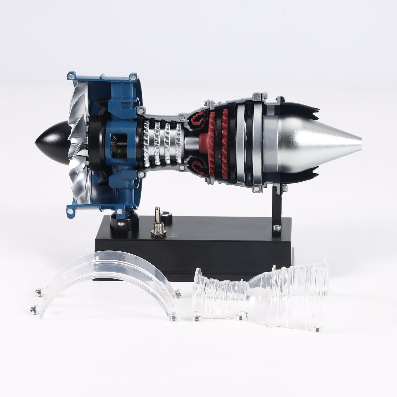 Mini Metal Aero Turbofan Engine DM122 TECHING Collectible Decoration 170+Parts