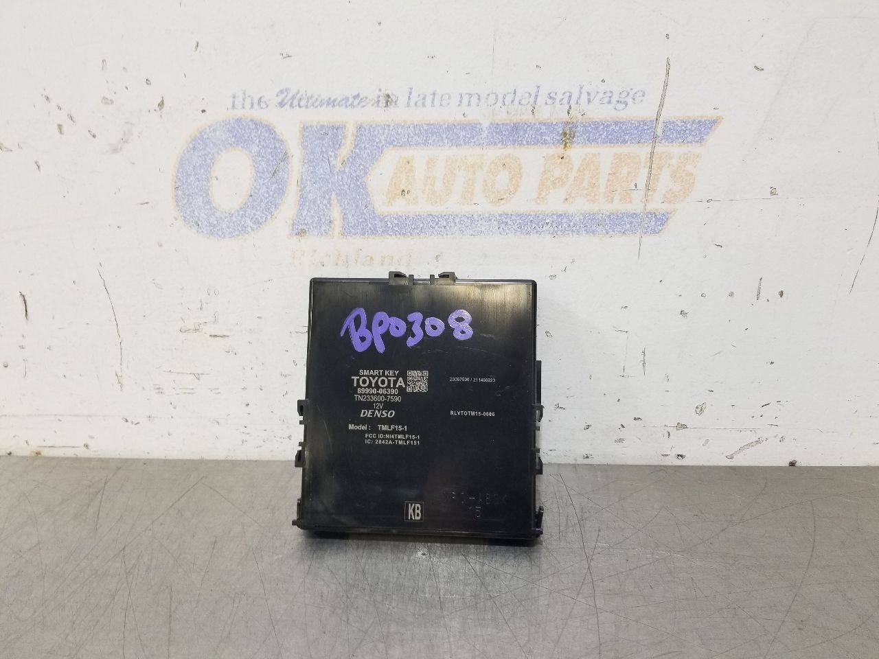 21 2021TOYOTA CAMRY XSE THEFT-LOCKING KEYLESS IGNITION CONTROL MODULE 8999006390