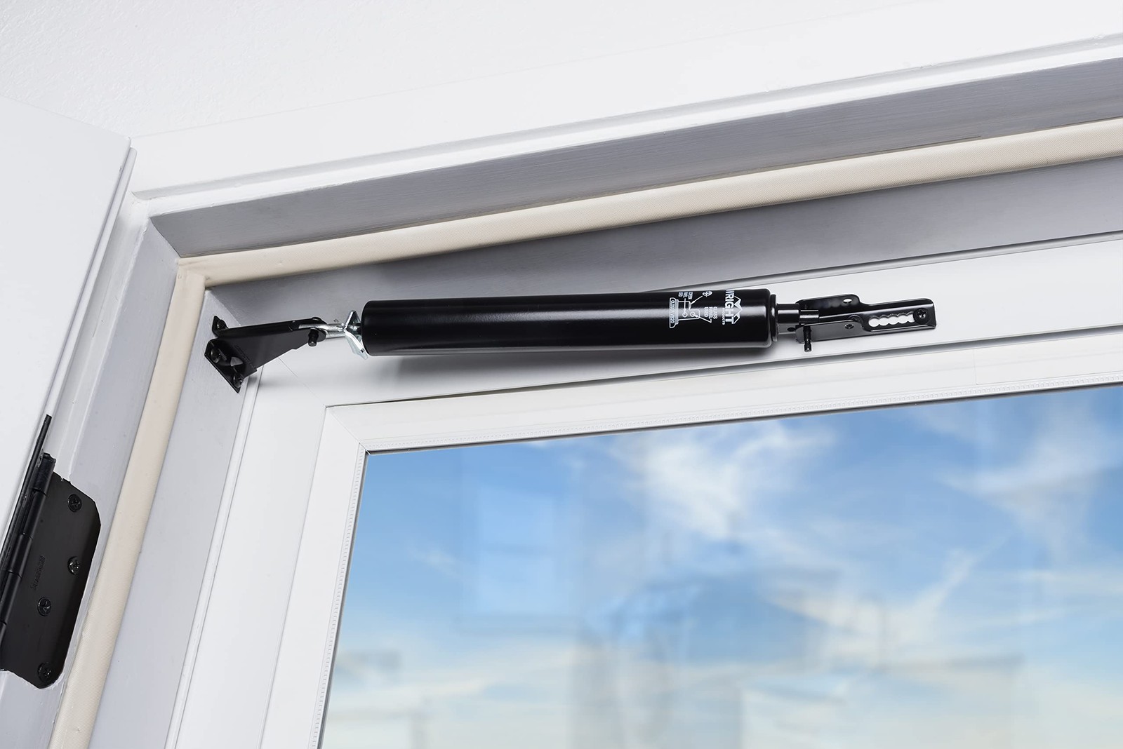 Pneumatic Storm Door Closer – Adjustable, Smooth-Closing with Hold-Open Washe...